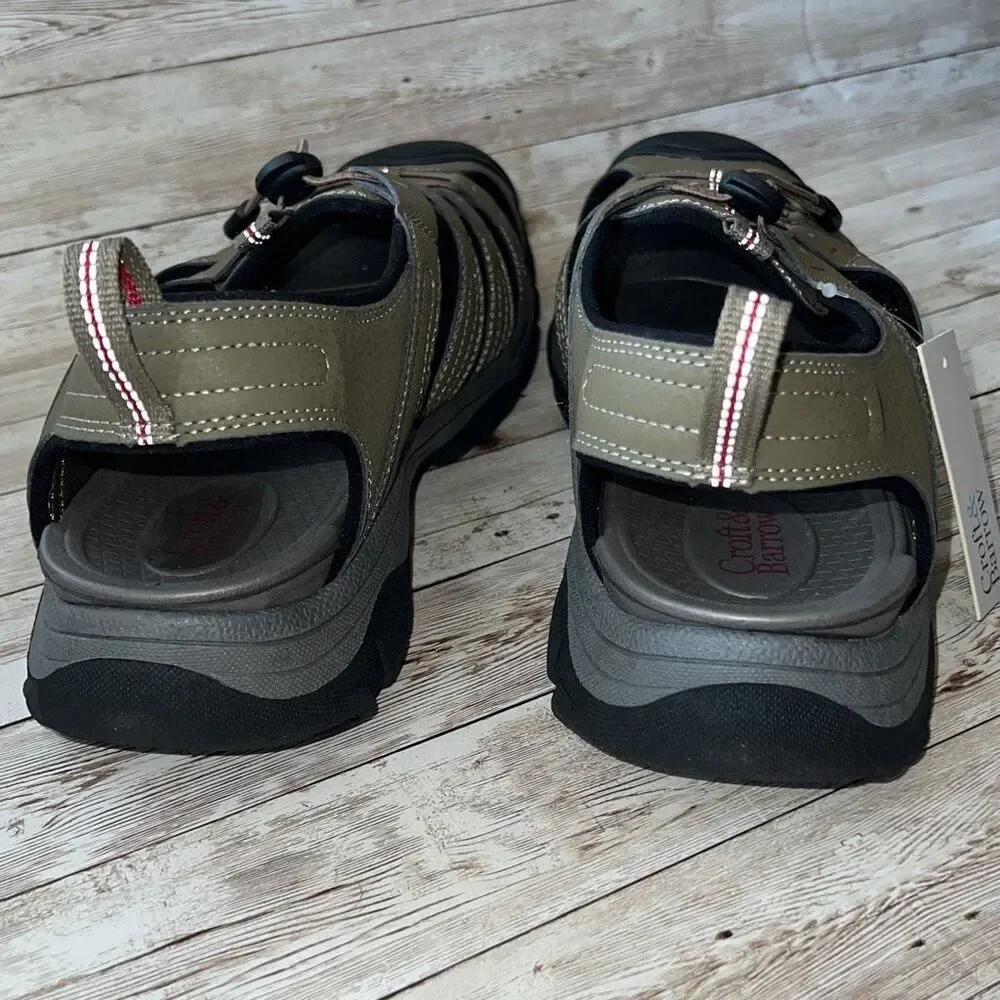 New! Sonoma Men’s Sherman‎ Bump Toe Sandals Sz 13 Taupe Cushioned Footbed NWT
